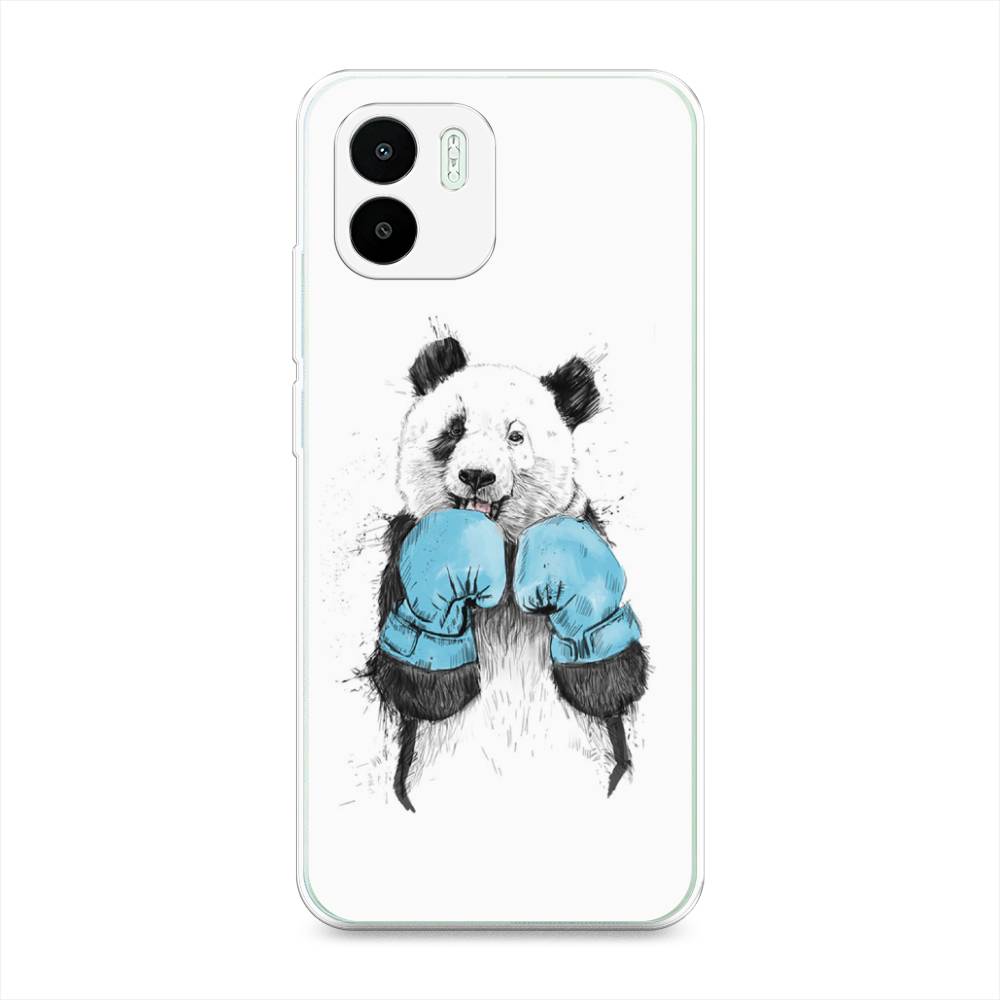 

Чехол на Xiaomi Redmi A1 "Панда боксер", Голубой;белый;серый, 316350-1
