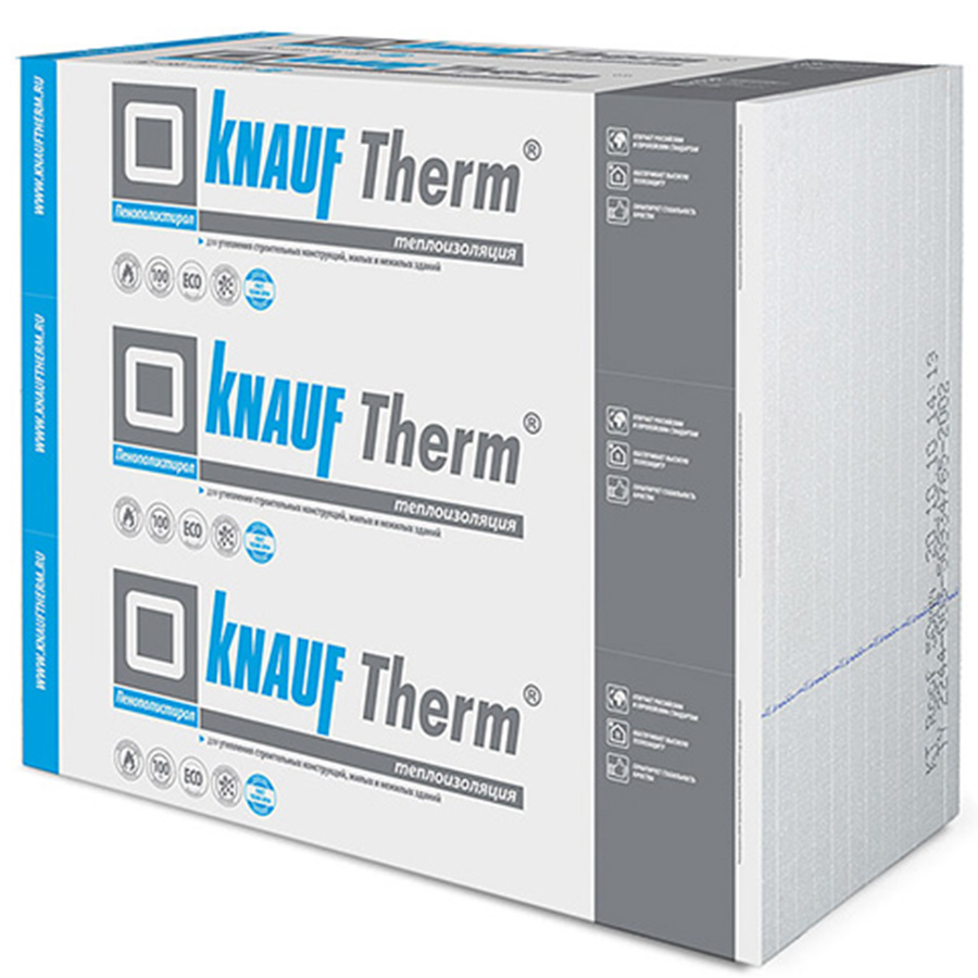 фото Knauf therm стена pro пенопласт 1000х1000х100мм 1м2=0,1м3