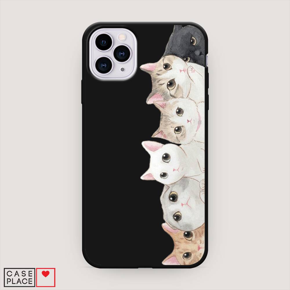 

Матовый силиконовый чехол "Котики" на Apple iPhone 11 Pro, Котики