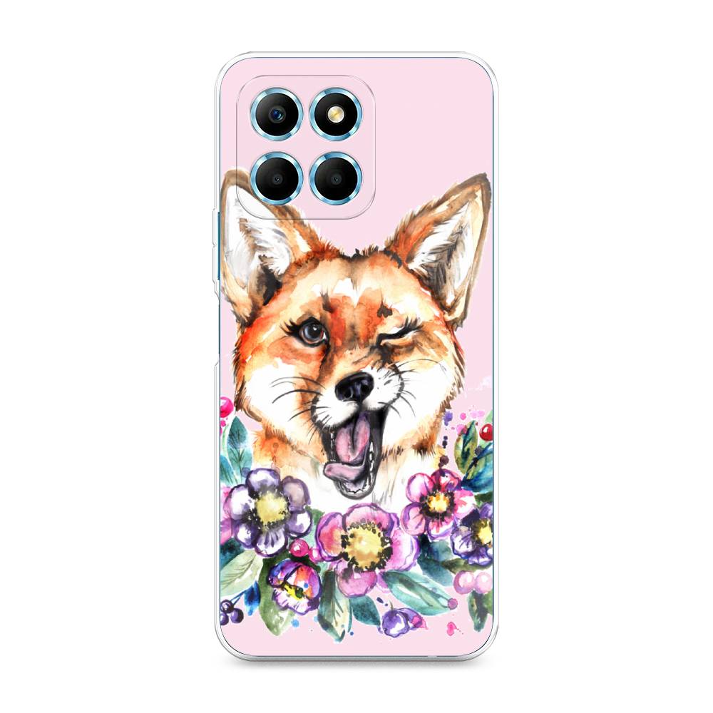 

Чехол Awog 6120250-10 для Honor X6s "Подмигивающая лиса", Оранжевый, 6120250-10