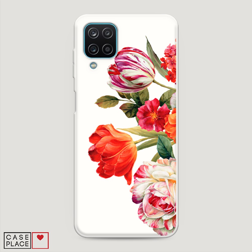 

Матовый силиконовый чехол "Весенний букет" на Samsung Galaxy A12, 2101657-1
