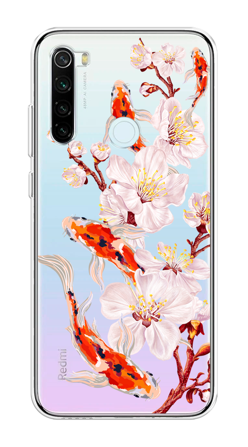 

Чехол на Xiaomi Redmi Note 8T "Карпы и сакура", Оранжевый;розовый;бежевый;прозрачный, 37450-1