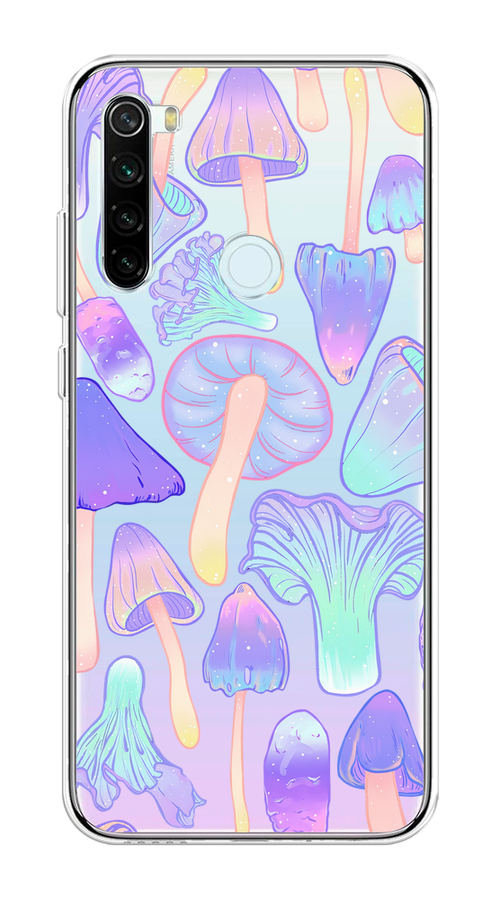 

Чехол на Xiaomi Redmi Note 8T "Пастельные грибы", Фиолетовый;голубой, 37450-1