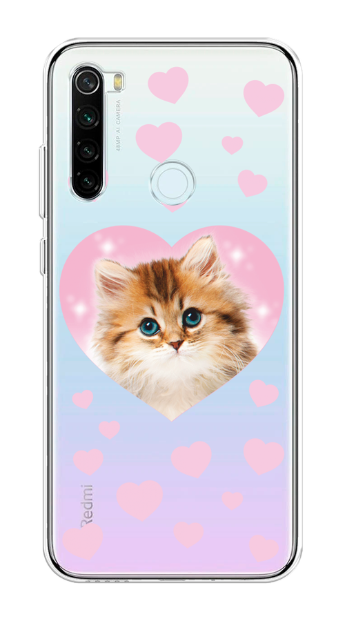

Чехол на Xiaomi Redmi Note 8T "Котенок в сердце", Розовый;оранжевый;белый;прозрачный, 37450-1