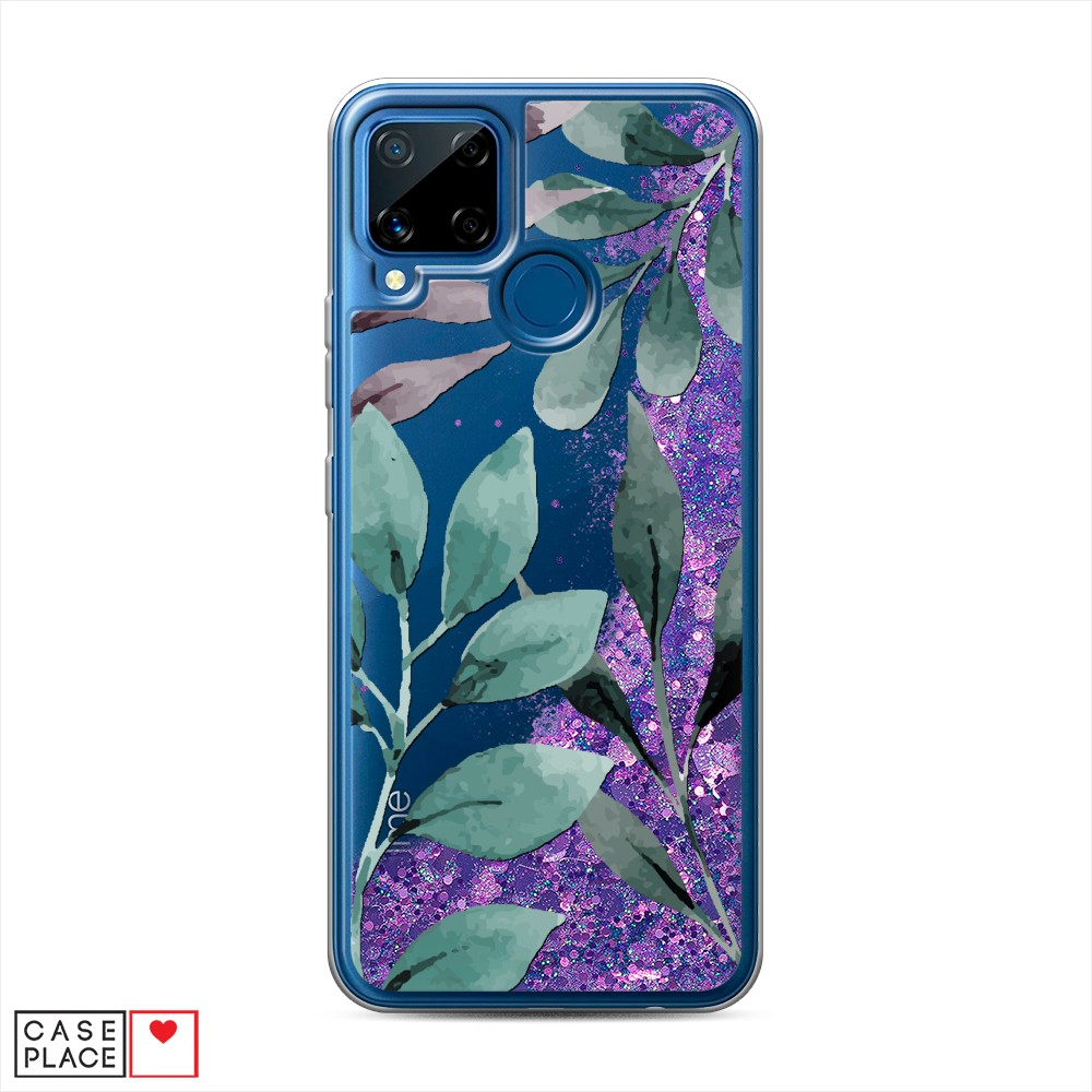 

Чехол Awog на Realme C15 "Листы цветов", Разноцветный, 255092-1