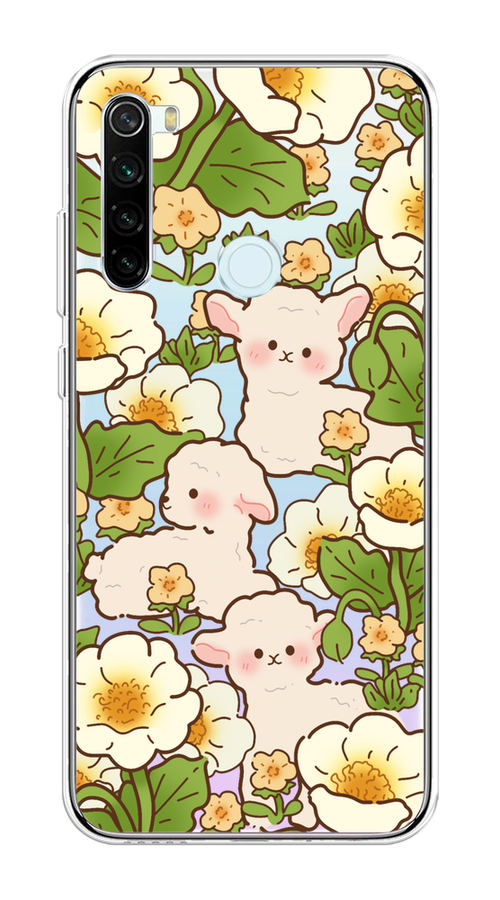 

Чехол на Xiaomi Redmi Note 8T "Овечки в цветах", Зеленый;бежевый, 37450-1