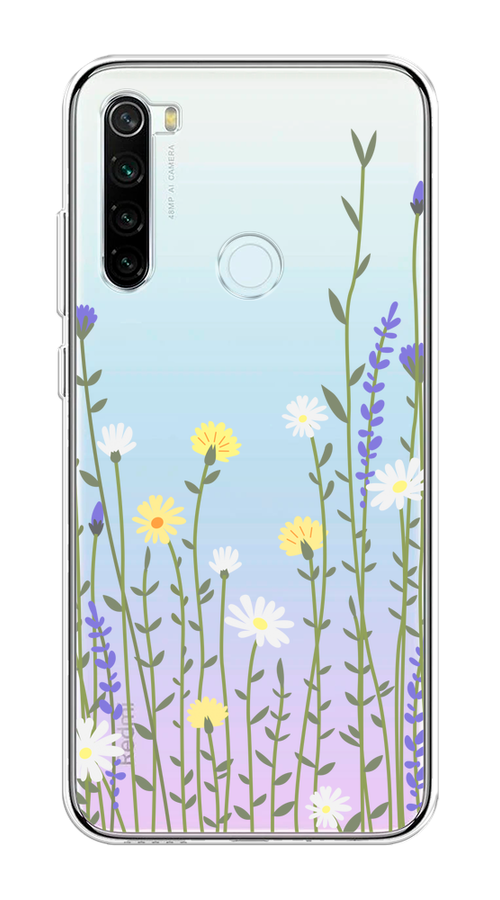 

Чехол на Xiaomi Redmi Note 8T "Ромашка и лаванда", Зеленый;желтый;прозрачный, 37450-1
