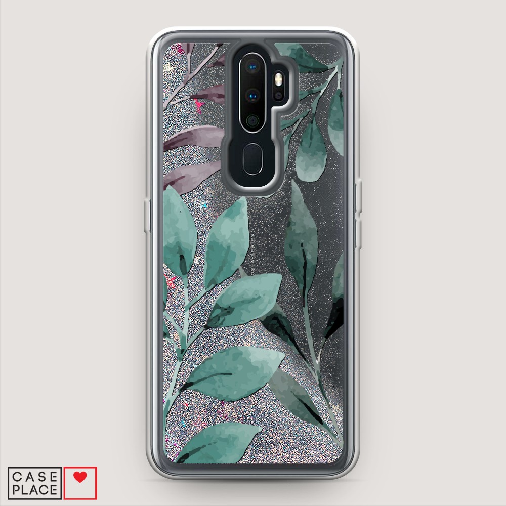 

Чехол Awog на Oppo A9 (2020) "Листы цветов", Разноцветный, 251991-1