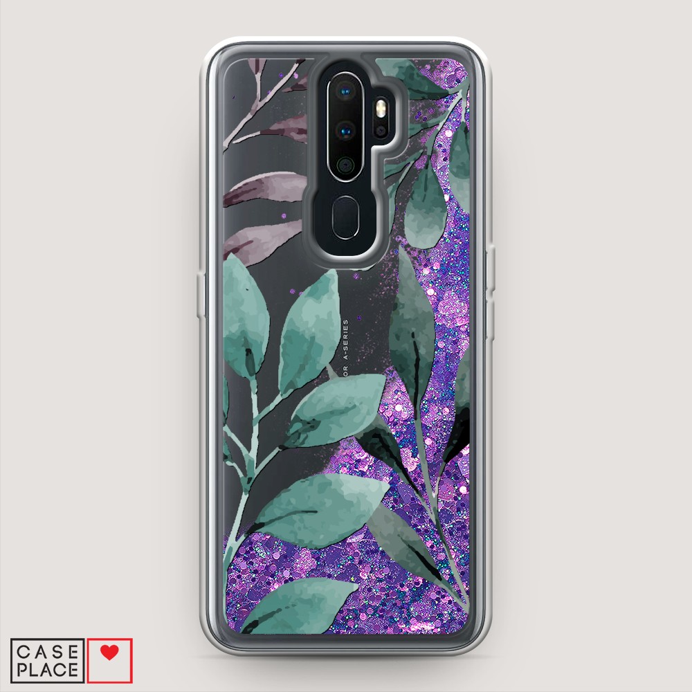 

Чехол Awog на Oppo A5/A9 2020 "Листы цветов", Разноцветный, 251392-1