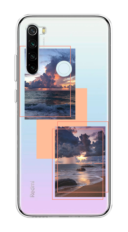 

Чехол на Xiaomi Redmi Note 8T "Sky collage", Розовый;прозрачный;синий, 37450-1