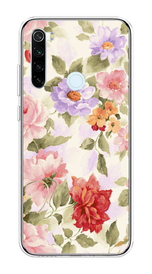 

Чехол на Xiaomi Redmi Note 8T "Акварельные пионы", Розовый;бежевый, 37450-1