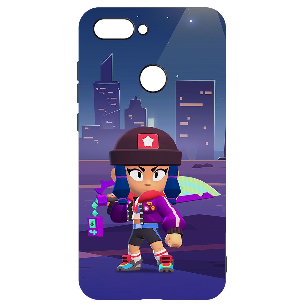 

Чехол-накладка Krutoff Софт Кейс Brawl Stars - Героиня Биби для Xiaomi Mi 8 Lite черный