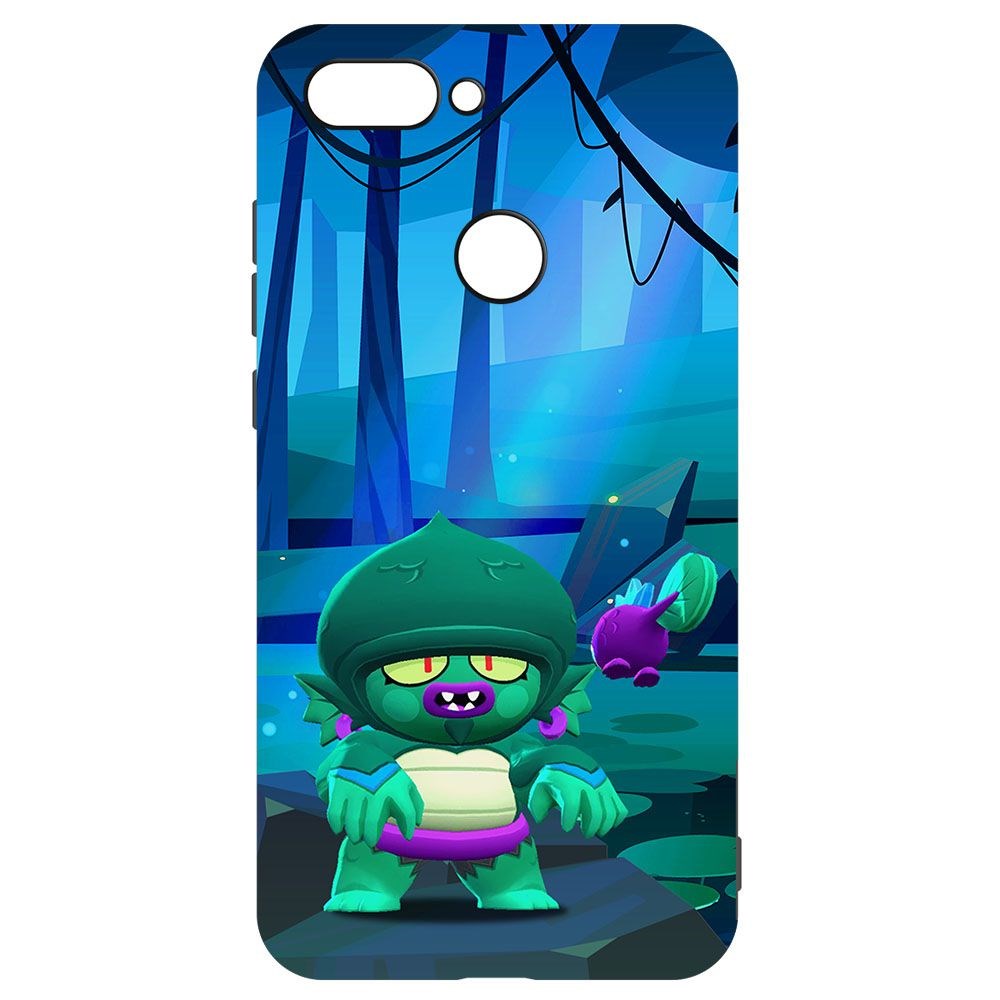 

Чехол-накладка Krutoff Софт Кейс Brawl Stars - Болотный Джин для Xiaomi Mi 8 Lite черный