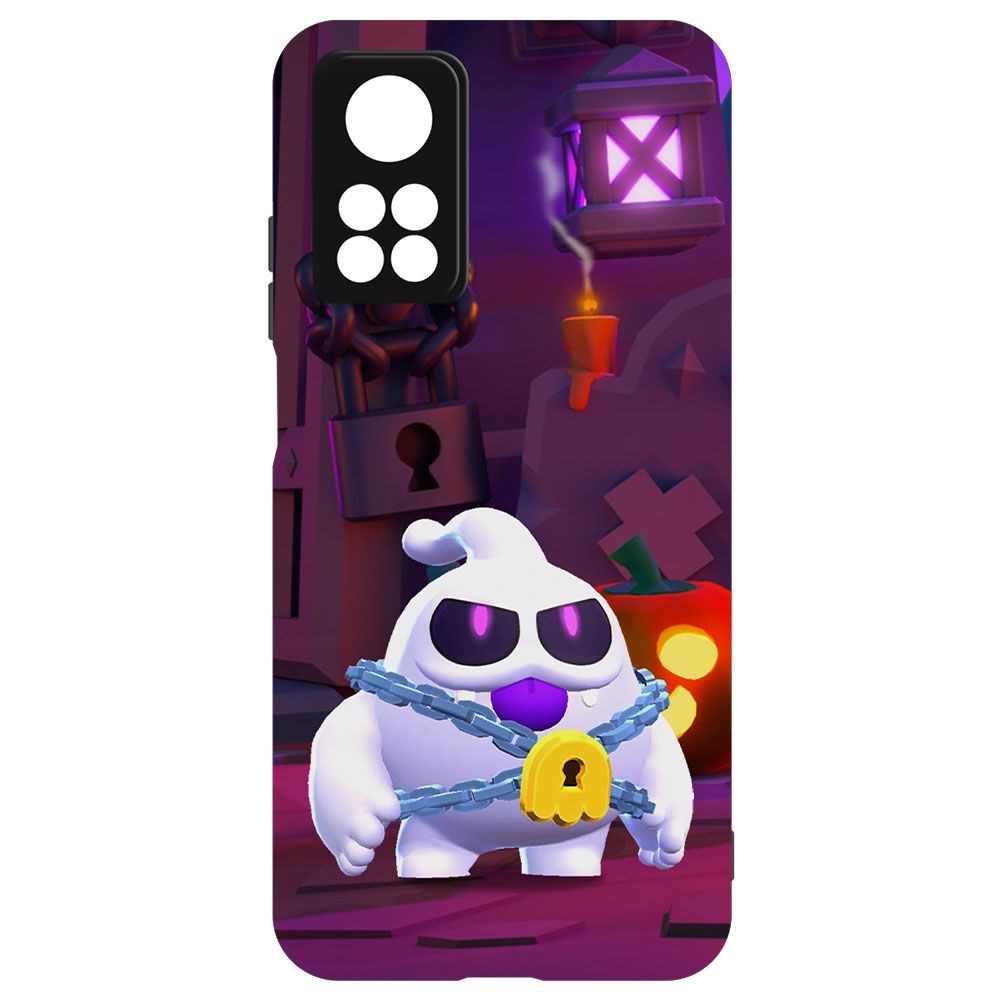 

Чехол-накладка Krutoff Софт Кейс Brawl Stars - Призрак Скуик для Xiaomi Mi 10T Pro черный