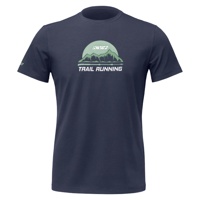 

Футболка унисекс KV+ Trail Running серая XL, Серый, Trail Running