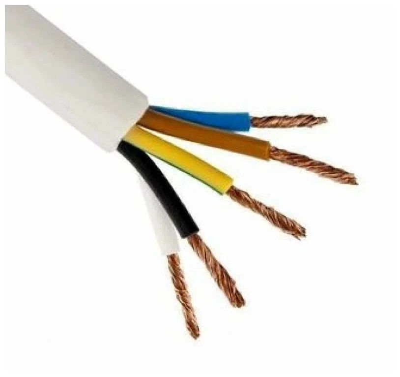 Электрический медный кабель Коаксиал ПВС 5х10 ГОСТ (смотка 40м)