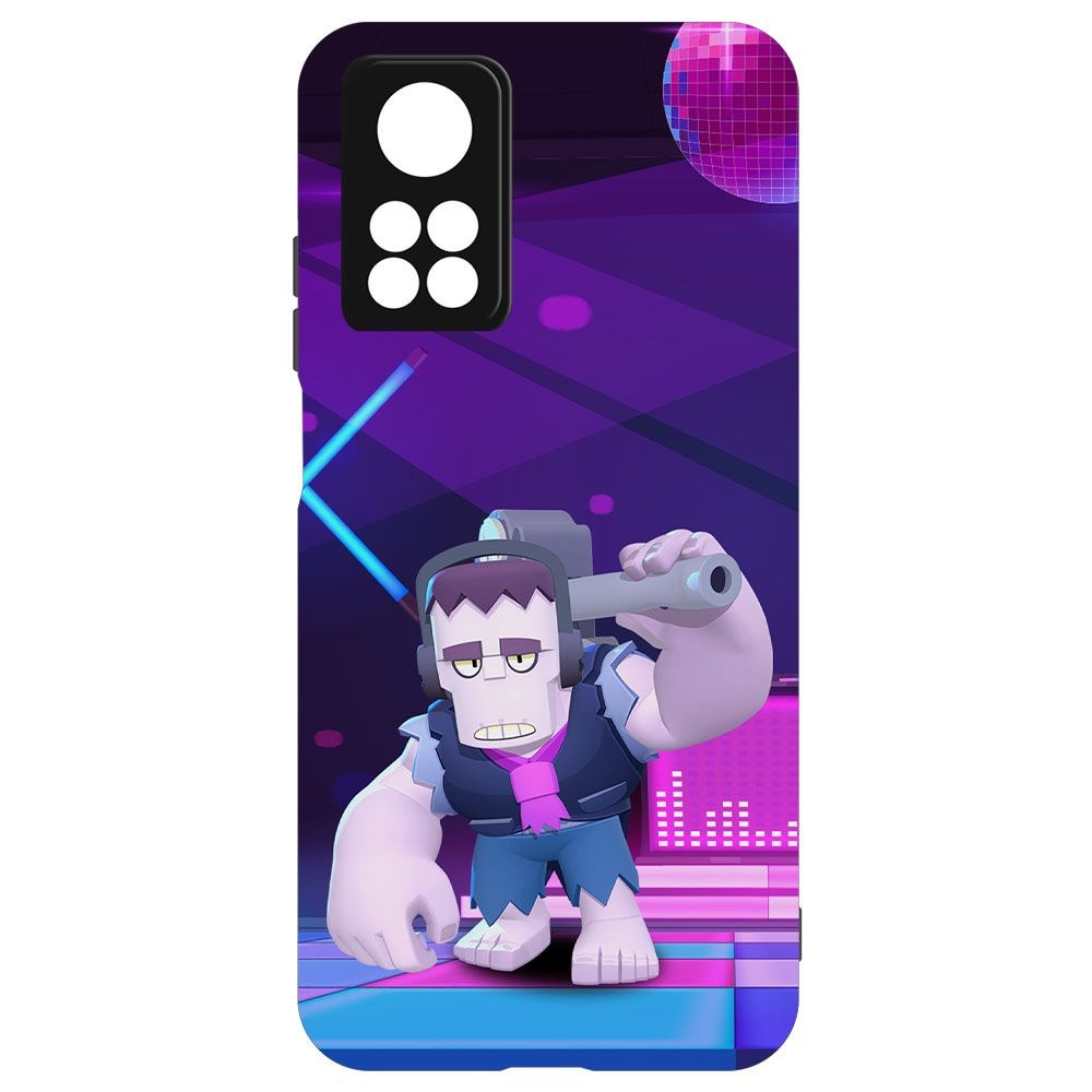 

Чехол-накладка Krutoff Софт Кейс Brawl Stars - Фрэнк для Xiaomi Mi 10T черный