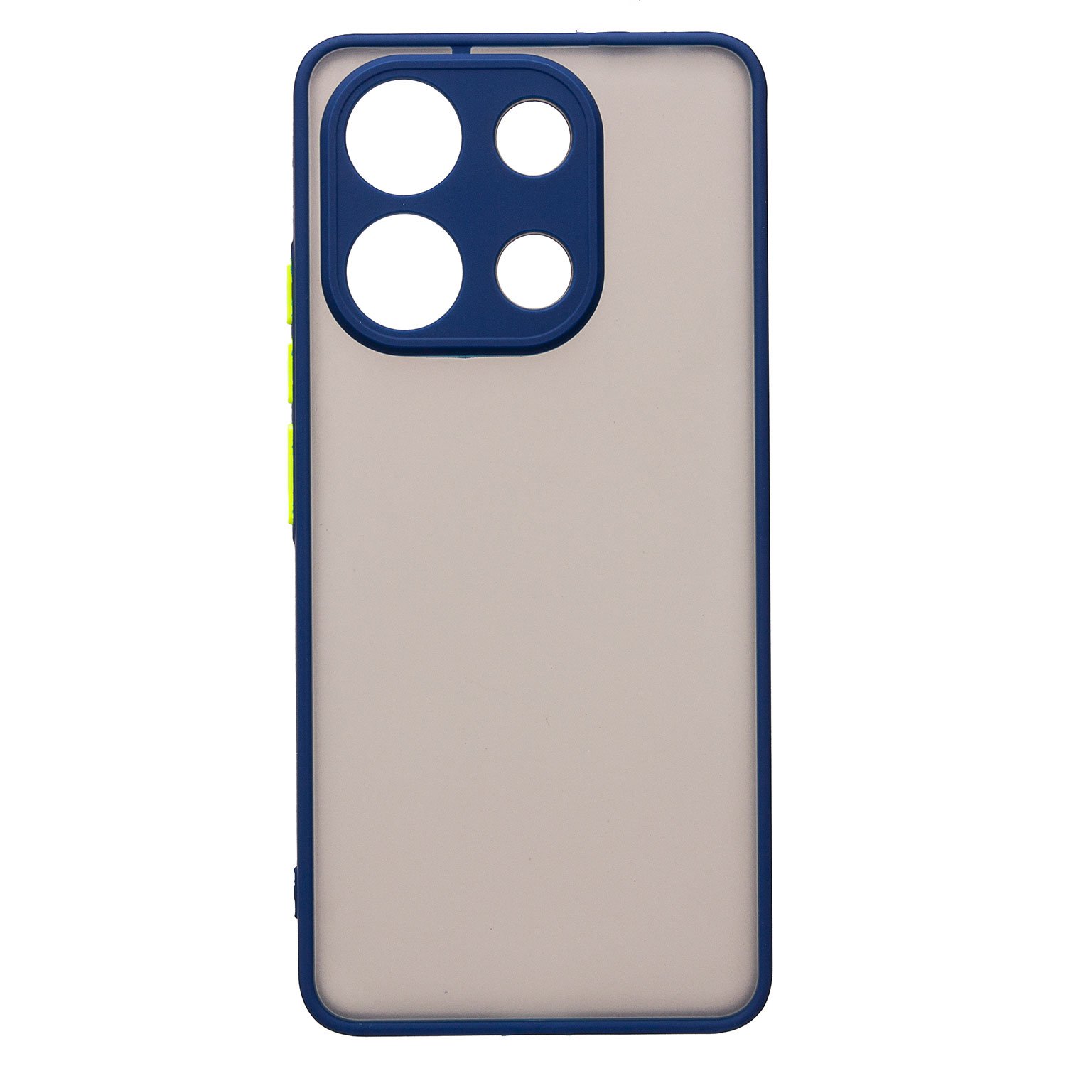 

Чехол для Xiaomi Redmi Note 13 (23124RA7EO) пластиковый с окантовкой темно-синий