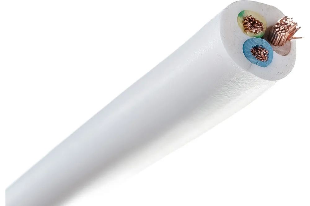Электрический медный кабель Коаксиал ПВС 3х2,5 ГОСТ (смотка 80м)