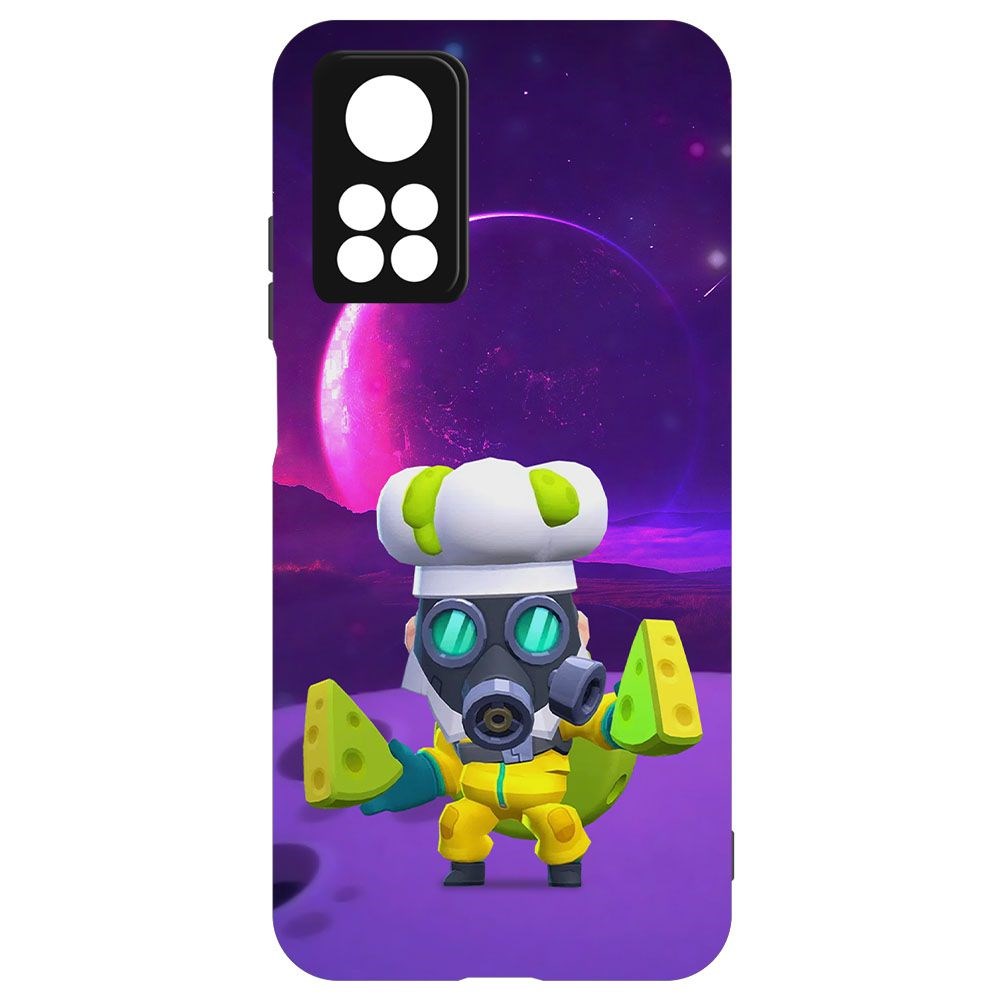 

Чехол-накладка Krutoff Софт Кейс Brawl Stars - Майк с плесенью для Xiaomi Mi 10T черный