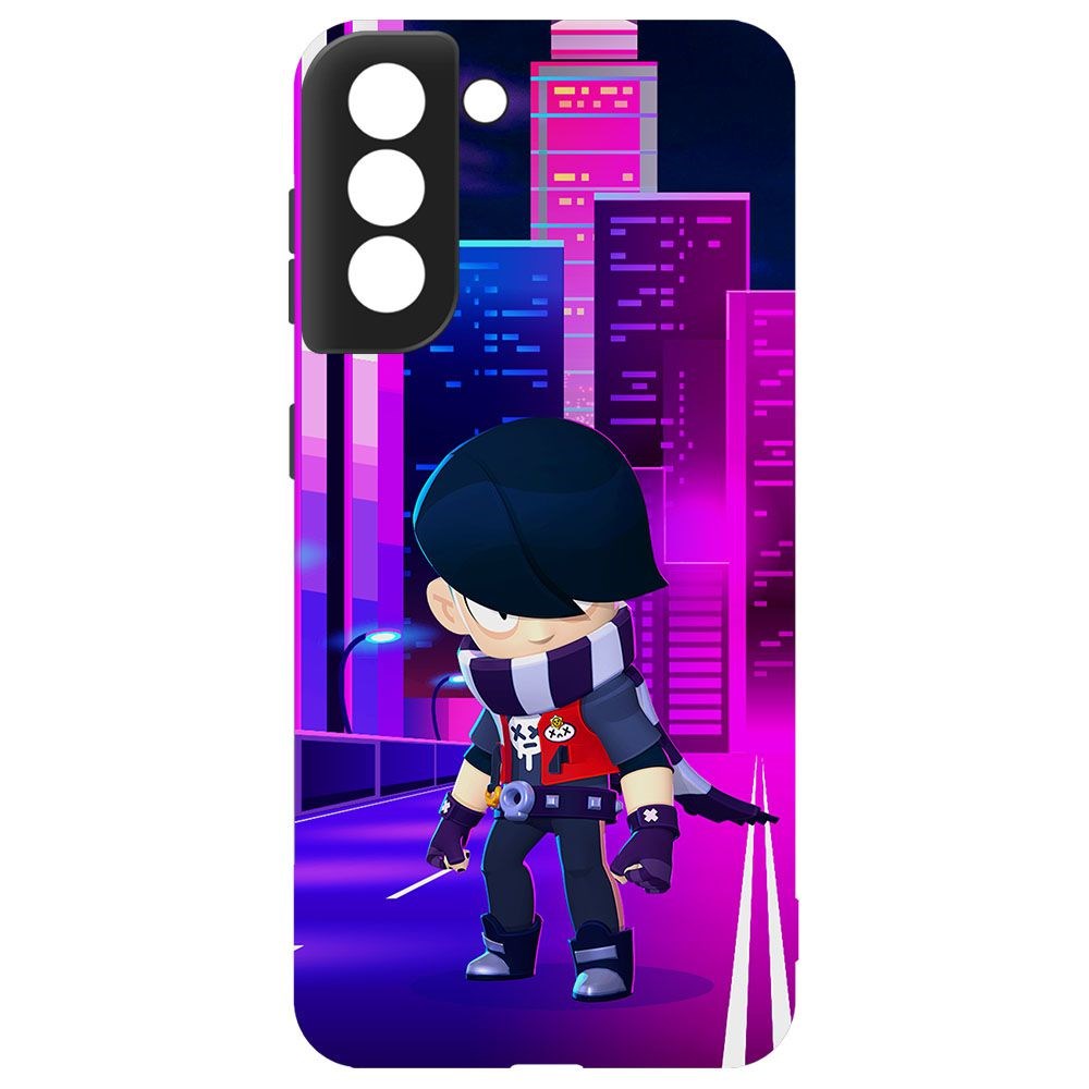 

Чехол-накладка Krutoff Софт Кейс Brawl Stars - Эдгар для Samsung Galaxy S21 (G991) черный