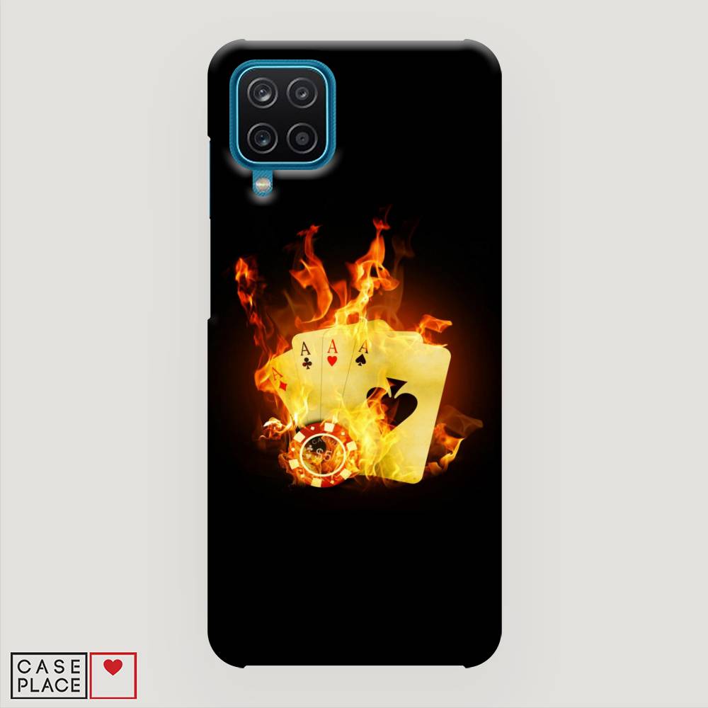 

Пластиковый чехол "Горящие карты" на Samsung Galaxy A12, 2101620-7