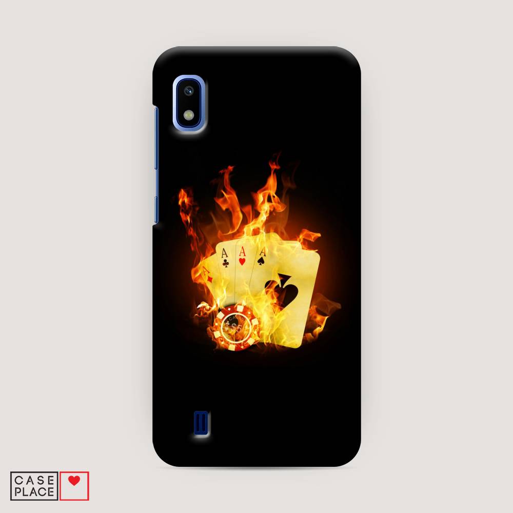 

Пластиковый чехол "Горящие карты" на Samsung Galaxy A10, 27920-7