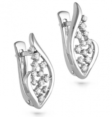 

Серьги из серебра с фианитом Kabarovsky 12-078-7900, 12-078-7900