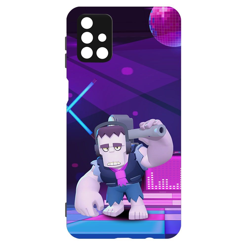 

Чехол-накладка Krutoff Софт Кейс Brawl Stars - Фрэнк для Samsung Galaxy M51 (M515) черный