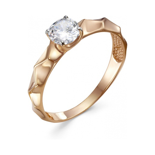 

Кольцо из красного золота с фианитом р. 17 Гранат 1.10.11.0831.00-4077, 1.10.11.0831.00-4077