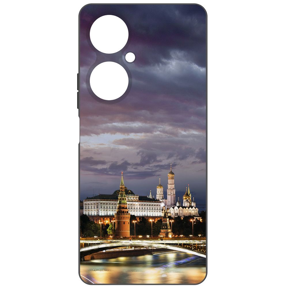 

Чехол-накладка Krutoff Soft Case Россия, Московский Кремль для Huawei Nova 11i черный