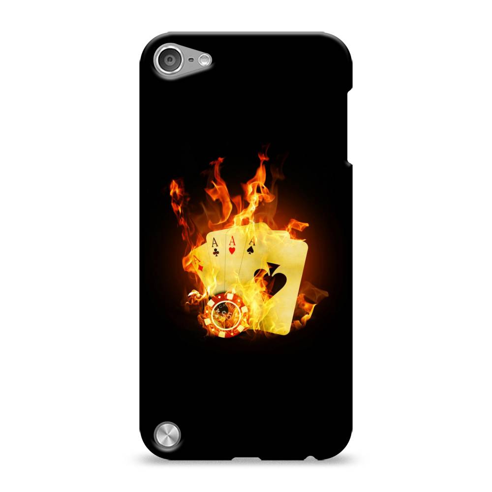 

Пластиковый чехол "Горящие карты" на Apple iPod Touch, 11120-7