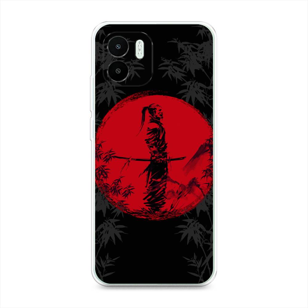 

Чехол на Xiaomi Redmi A1 "Самурай на красном фоне", Черный;красный;серый, 316350-4
