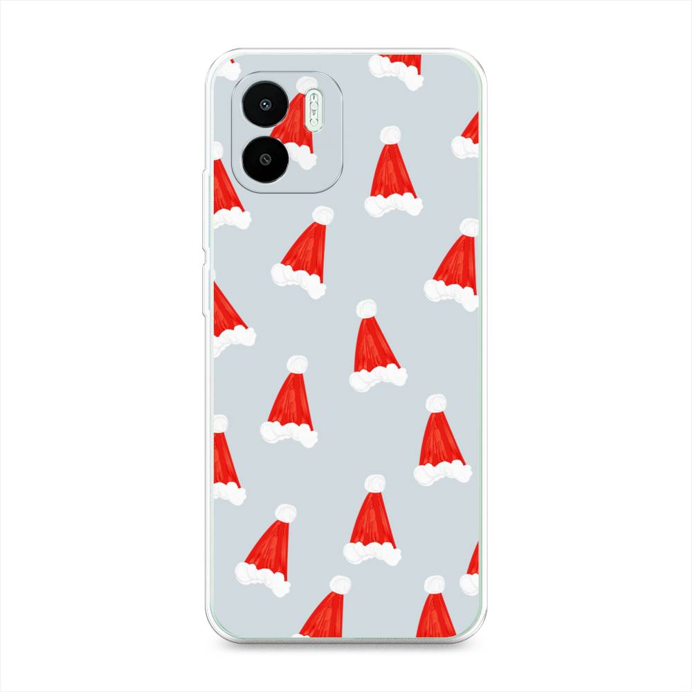 

Чехол на Xiaomi Redmi A1 "Новогодние шапочки", Белый;красный;серый, 316350-5