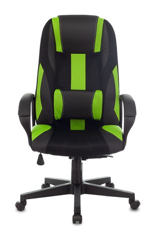 Кресло игровое TopChairs ST-CYBER 9 черный/зеленый