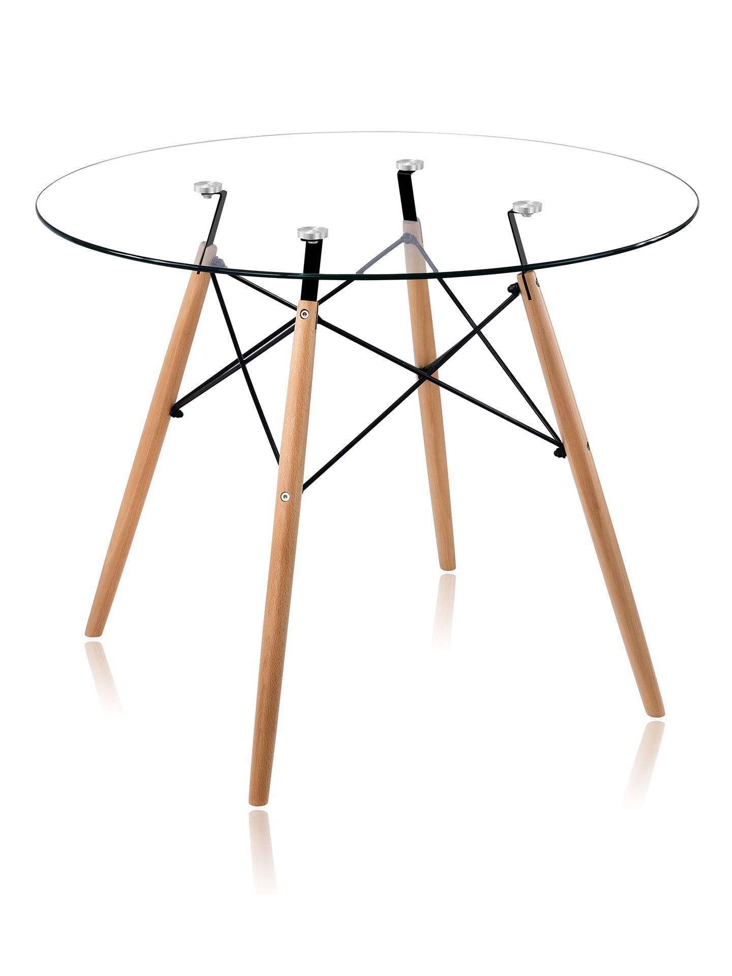 фото Стол dsw 90, прозрачный stool group