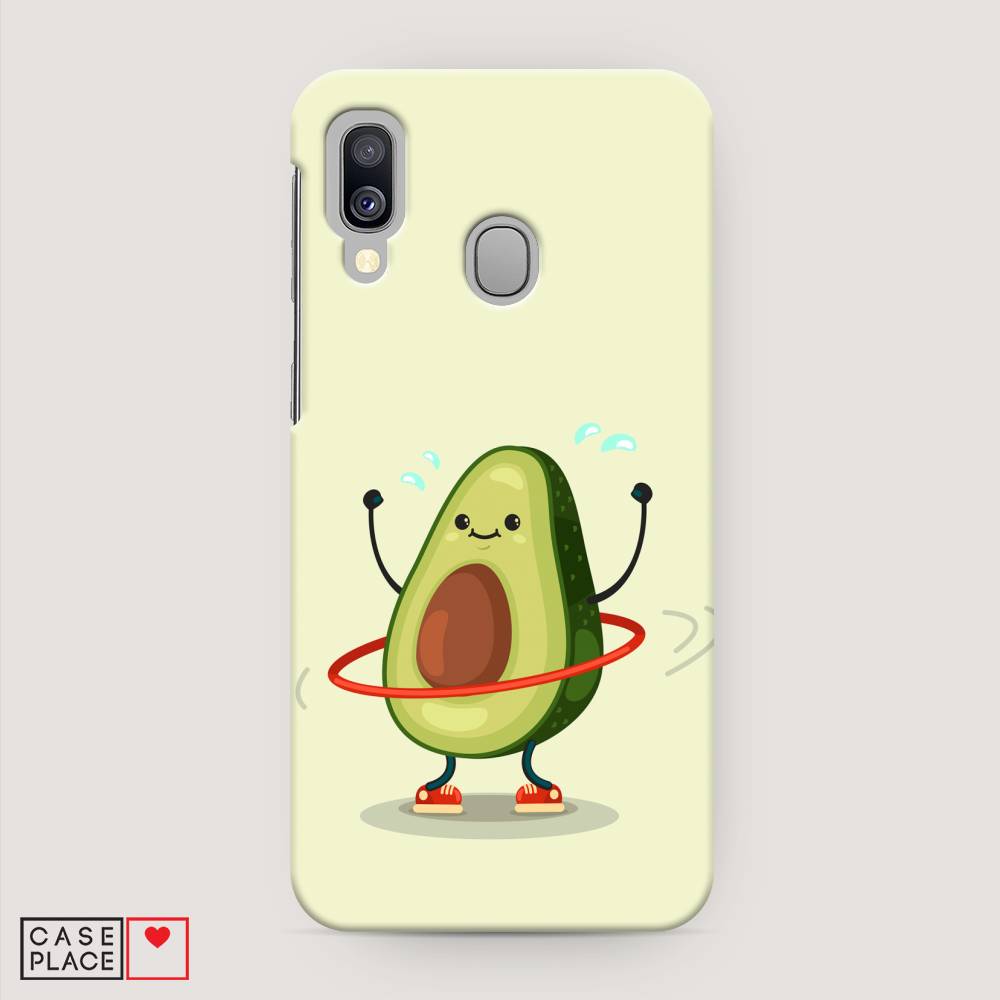 

Пластиковый чехол "Авокадо с обручем" на Samsung Galaxy A40