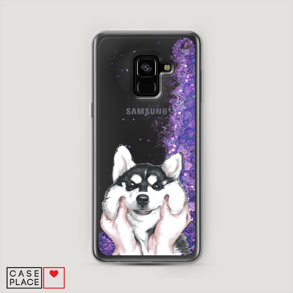 

Чехол Awog на Samsung Galaxy A8 2018 "Щечки хаски", Разноцветный, 25492-1
