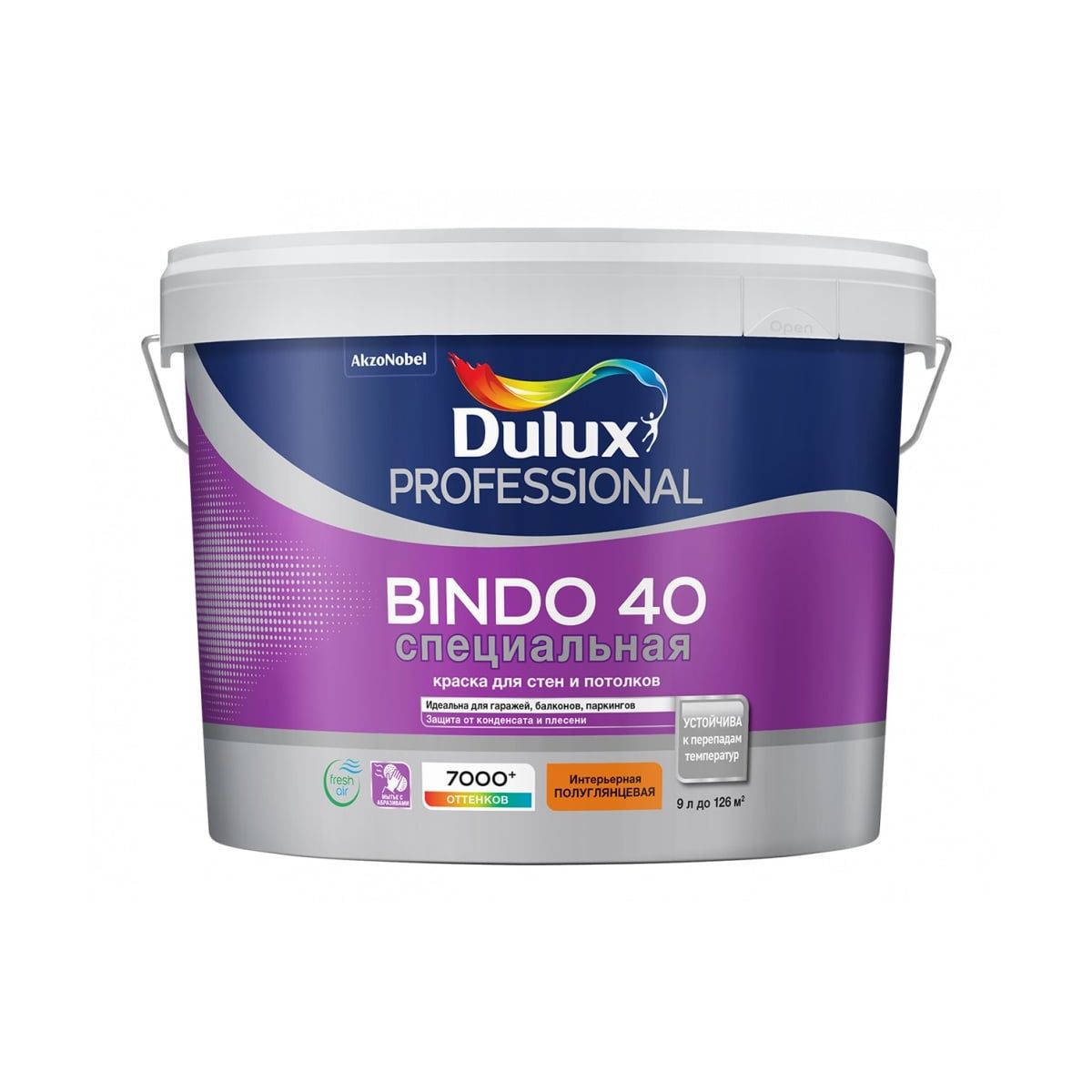 Краска для стен и потолков Dulux Professional Bindo 40, полуглянцевая,база BW, 9 л конструктор военная база 1460 деталей тм архитектурное моделирование