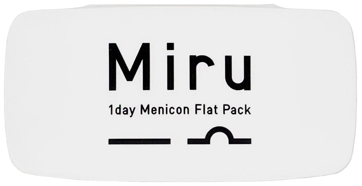 Купить 1-Day Flat Pack 30 линз, Контактные линзы MIRU 1 Day Menicon Flat Pack (2 уп. по 30 линз) R. 8.6 +0.75 прозрачные