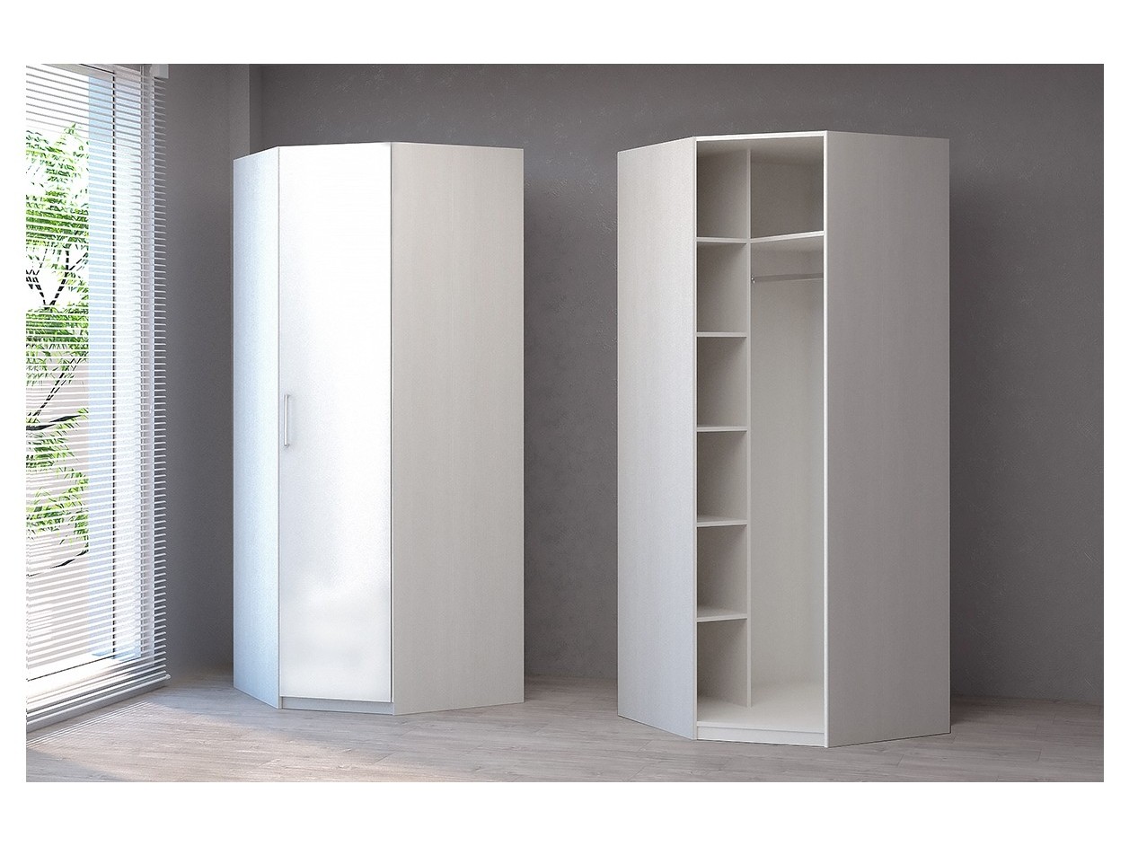 

Кэт-6 бодега/белый глянец Шкаф Угловой Правый ЛДСП