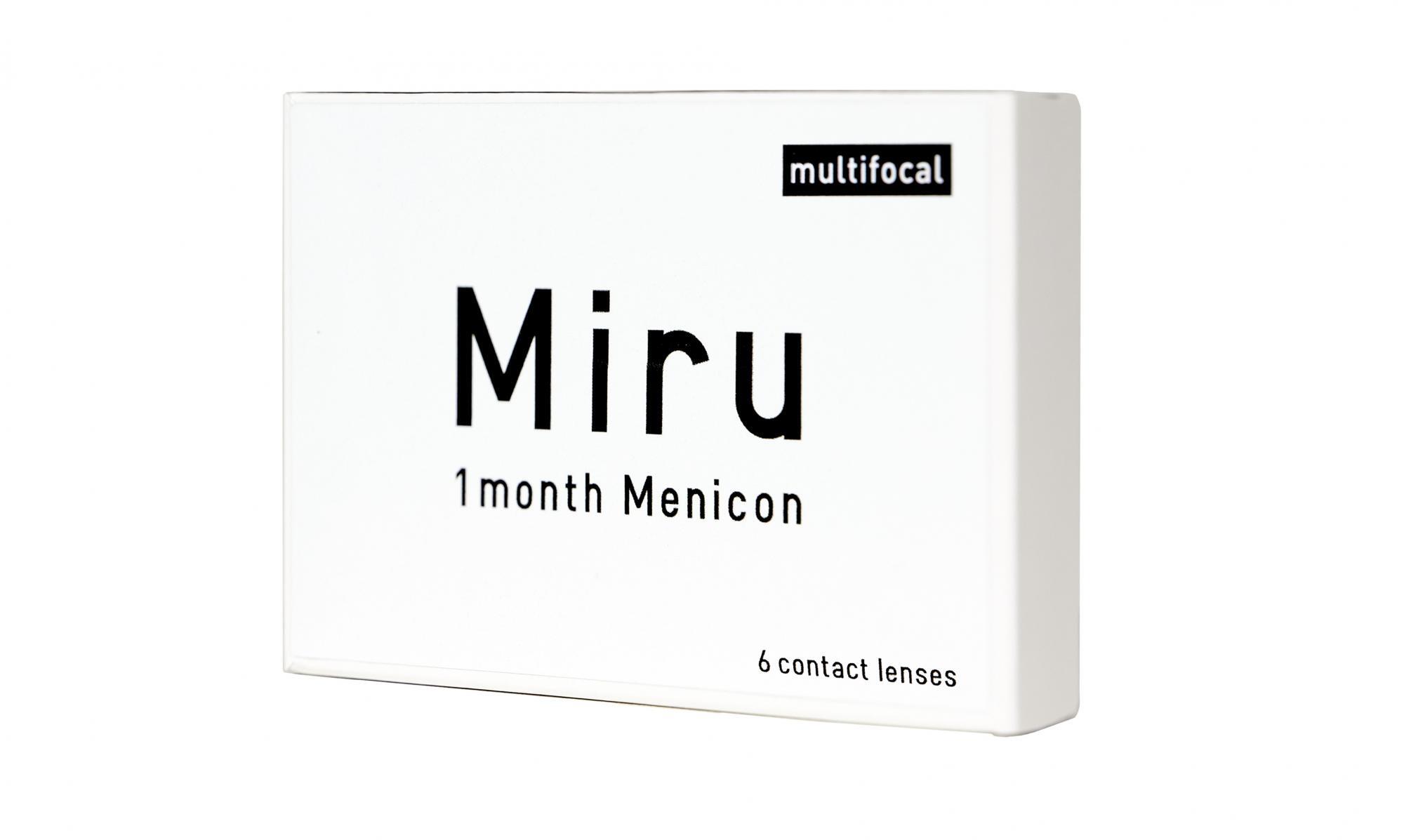 Мультифокальные линзы Menicon Miru Multifocal 6 линз R 8.6 SPH +4.50 Аддидация LOW (+1.00)