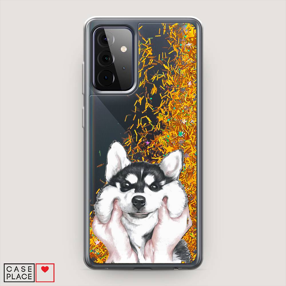 

Чехол Awog на Samsung Galaxy A72 / Самсунг A72 "Щечки хаски", Разноцветный, 2101990-1