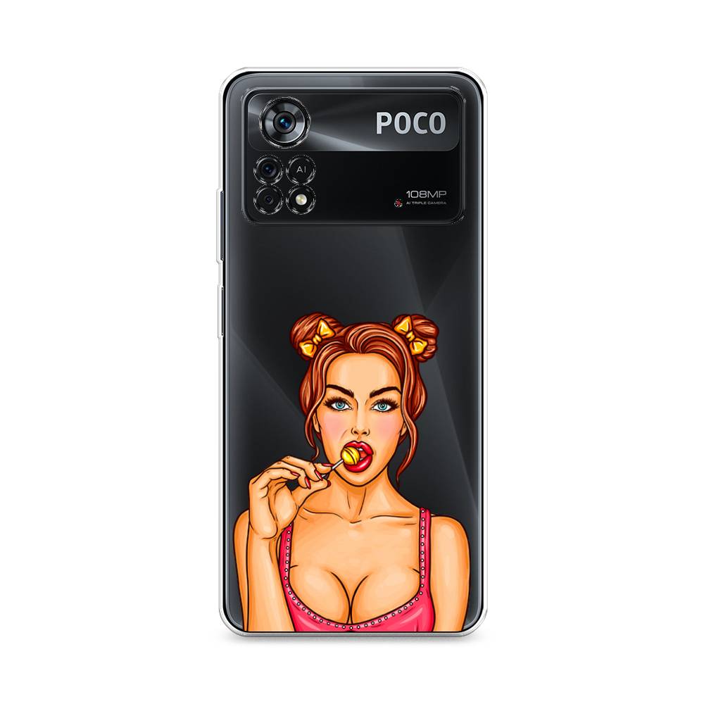 

Чехол Awog на Poco X4 Pro 5G "Вкусный леденец", Разноцветный