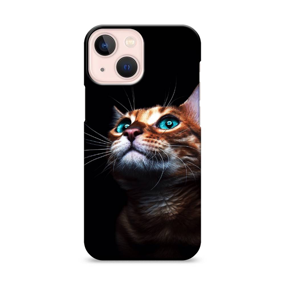 

Пластиковый чехол "Мечтательный кот" на Apple iPhone 13 mini, 14120-1