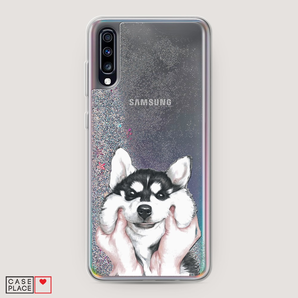 

Чехол Awog на Samsung Galaxy A70 "Щечки хаски", Разноцветный, 28191-1