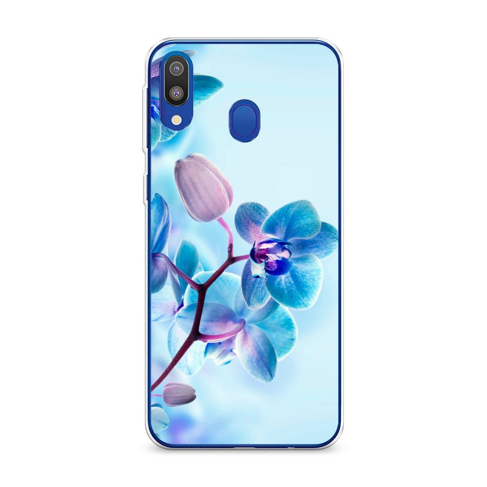 

Чехол Awog на Samsung Galaxy M20 "Голубая орхидея", Разноцветный, 27450-8