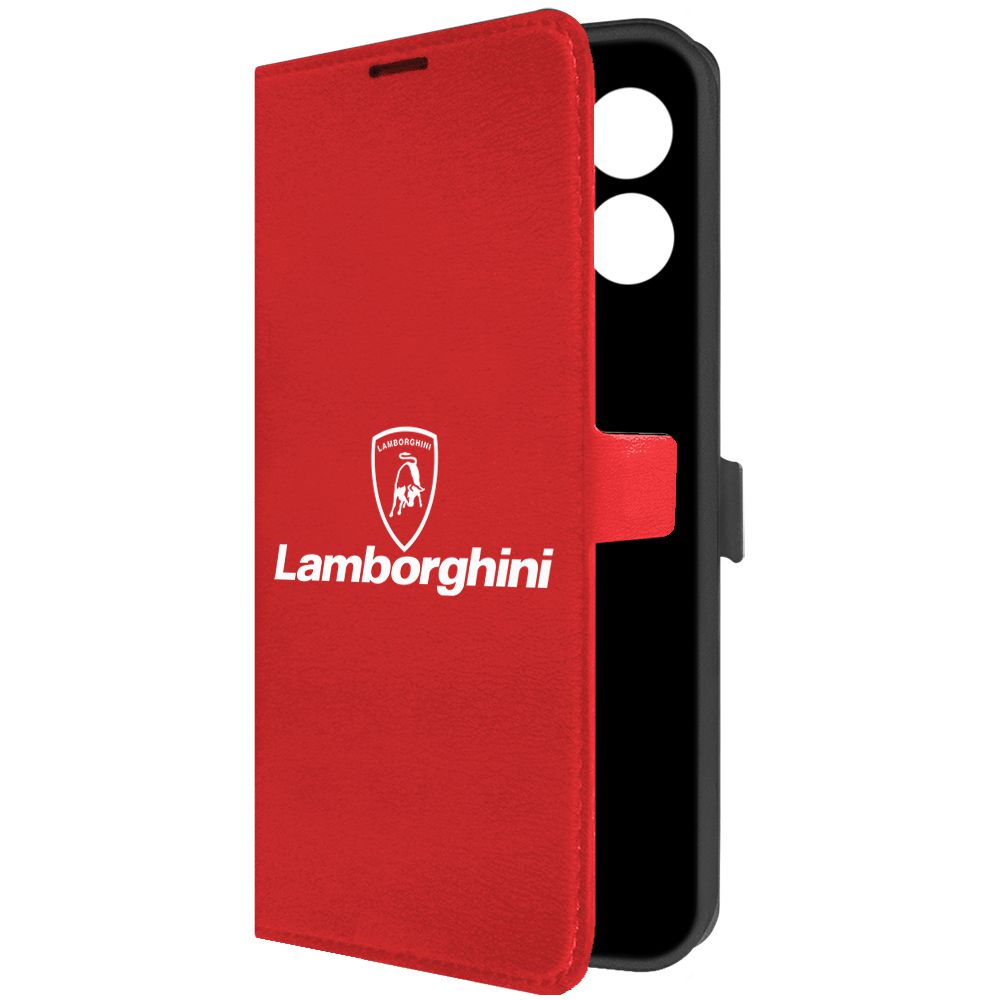 

Чехол-книжка Krutoff Eco Book для Oppo A38 4G Lamborghini (Ламборгини) (красный)