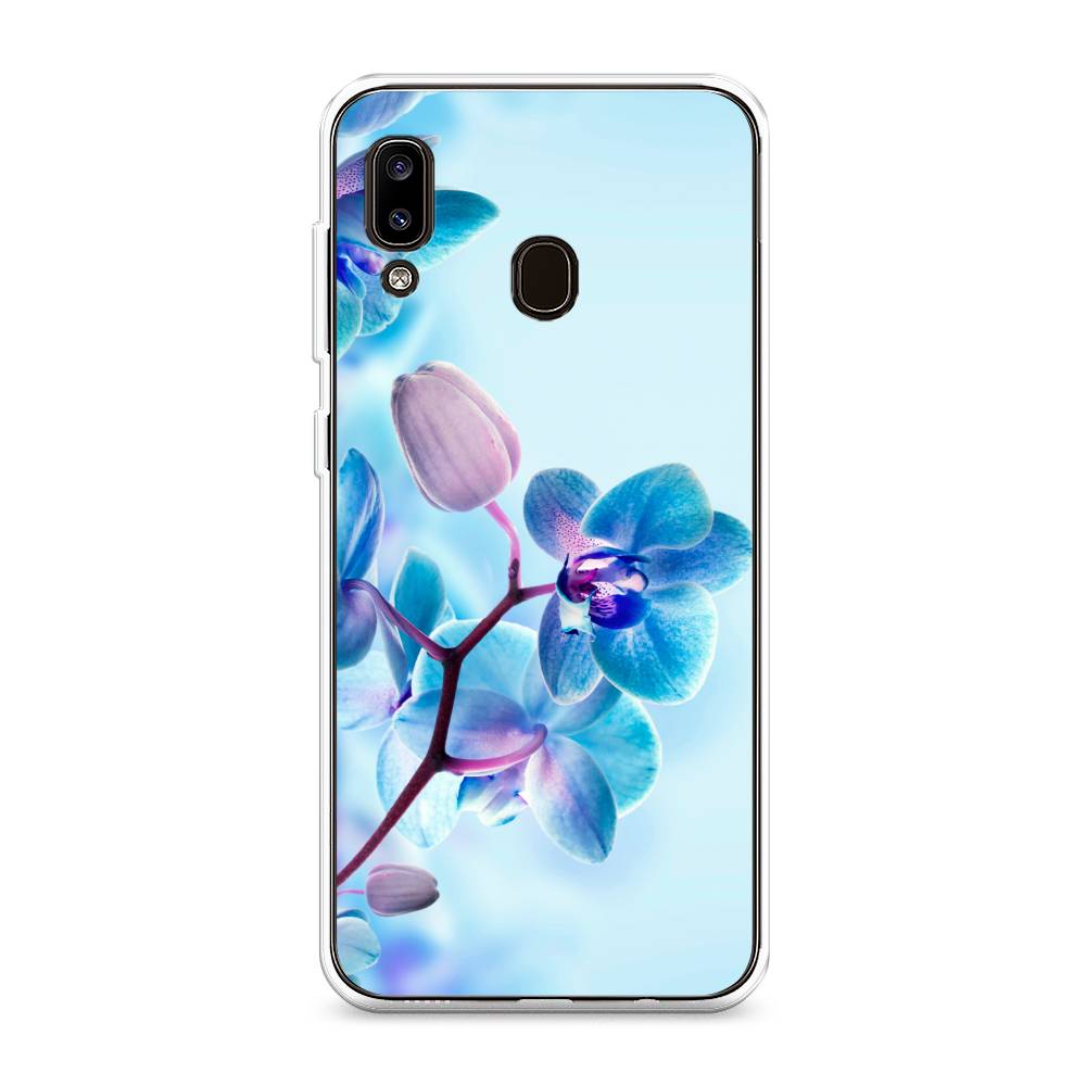 

Чехол Awog на Samsung Galaxy A20/A30 "Голубая орхидея", Разноцветный, 27650-8