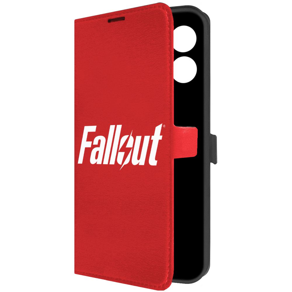 

Чехол-книжка Krutoff Eco Book для Oppo A18 Fallout красный